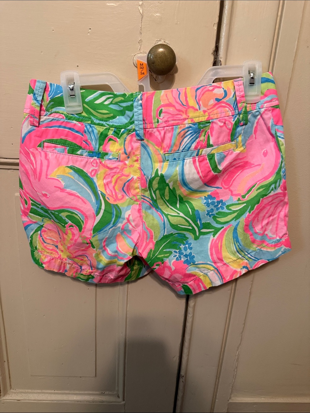 Lilly Pulitzer Pink Floral High-Waist Women’s Shorts - Picture 5 of 7